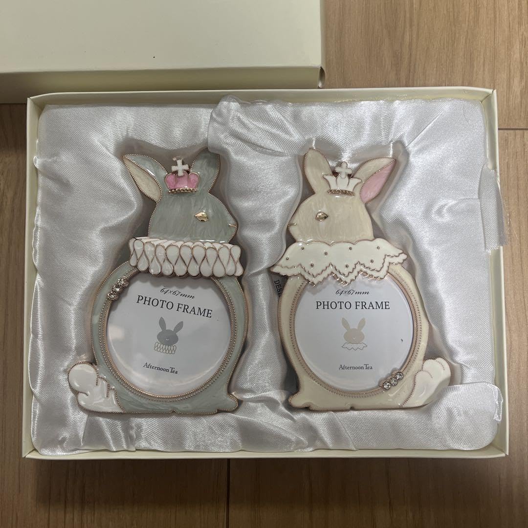 Amazon.co.jp: Afternoon Tea ウサギダイカットペア フォトフレーム